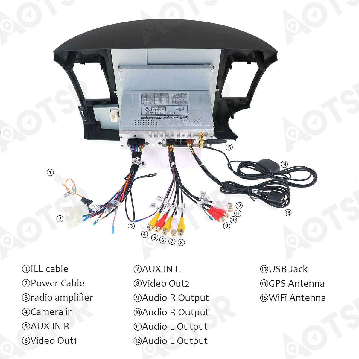 适用于三菱翼神大屏cd导航一体机六核4 64g安卓9.0三菱竖屏导航仪