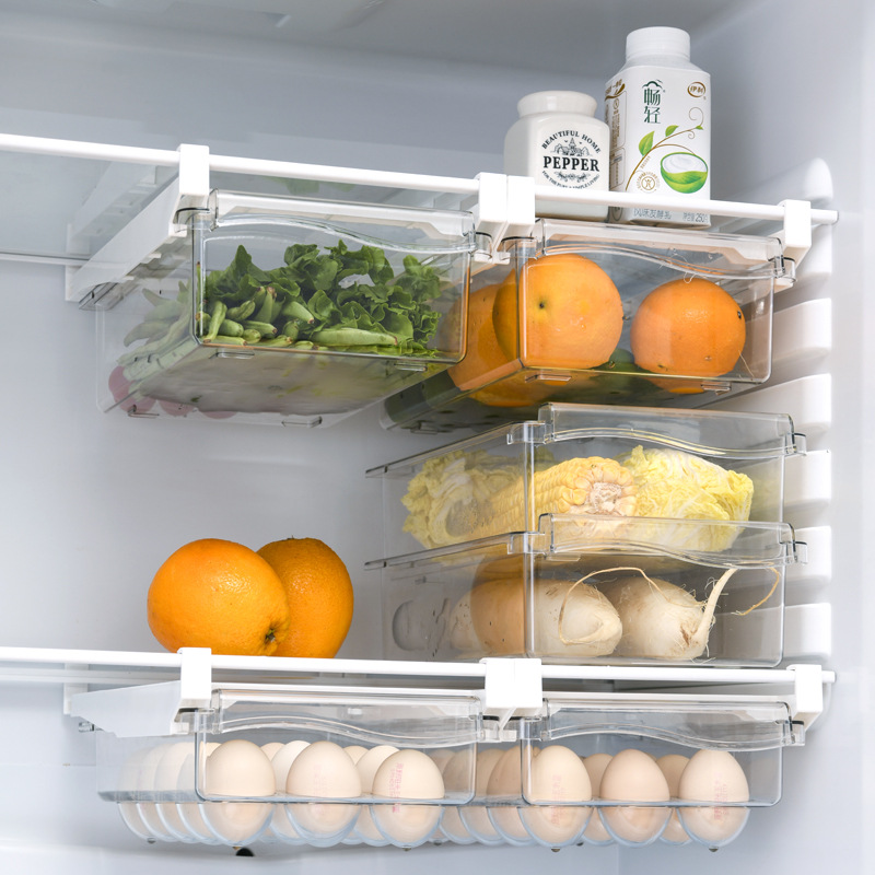 Refrigerator Egg Storage Box Drawer Food Fruit Storage Box Egg Rack Egg Carton Household Plastic Crisper