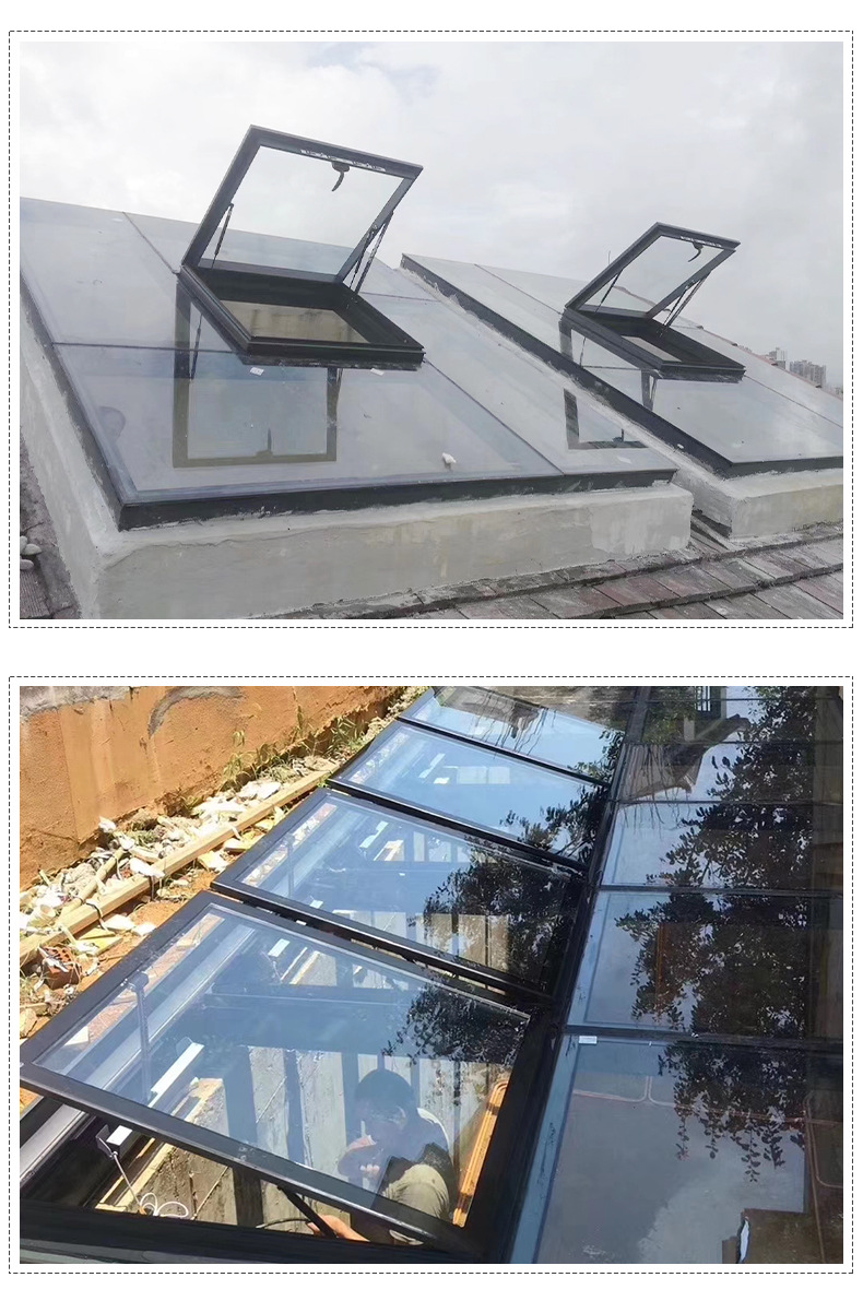 铝合金天窗 阁楼屋顶老虎中悬家装斜屋顶天窗 手动自动可定制