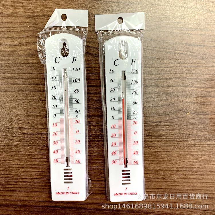 2 Yuan Stall Supply Bags Household Department Store Small Straight Hanging Indoor Thermometer Teaching Experiment Thermometer