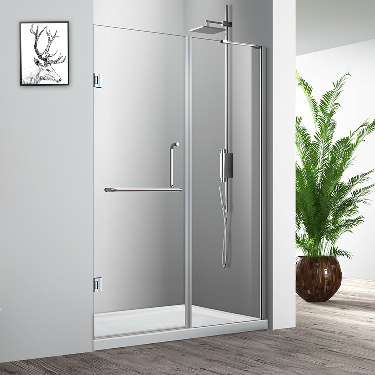 厂家直销 批发供应淋浴房 极简淋浴隔断 合页平开门冲凉房 可定制