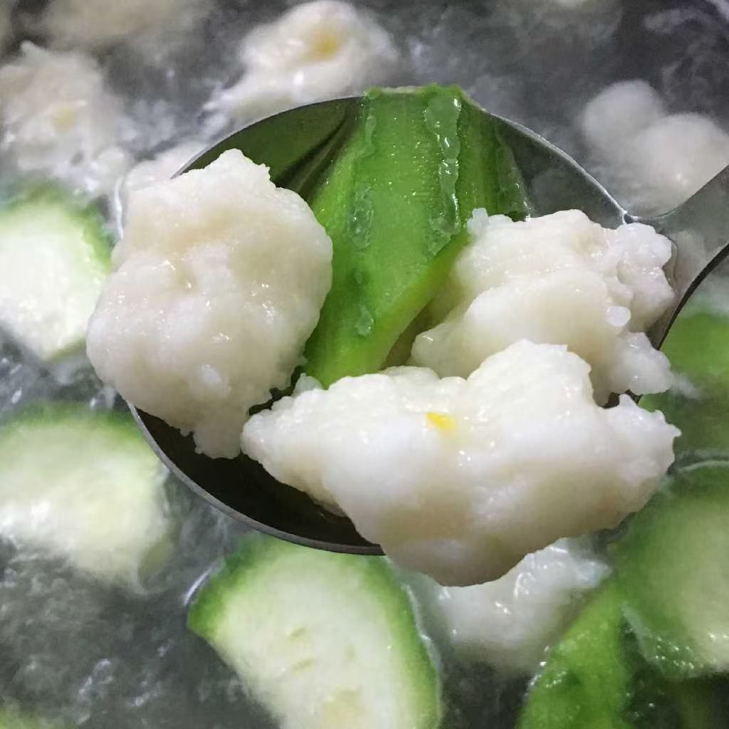 墨鱼滑电白博贺渔港特产手打墨鱼丸 墨鱼胶500g袋 香煎火锅食材