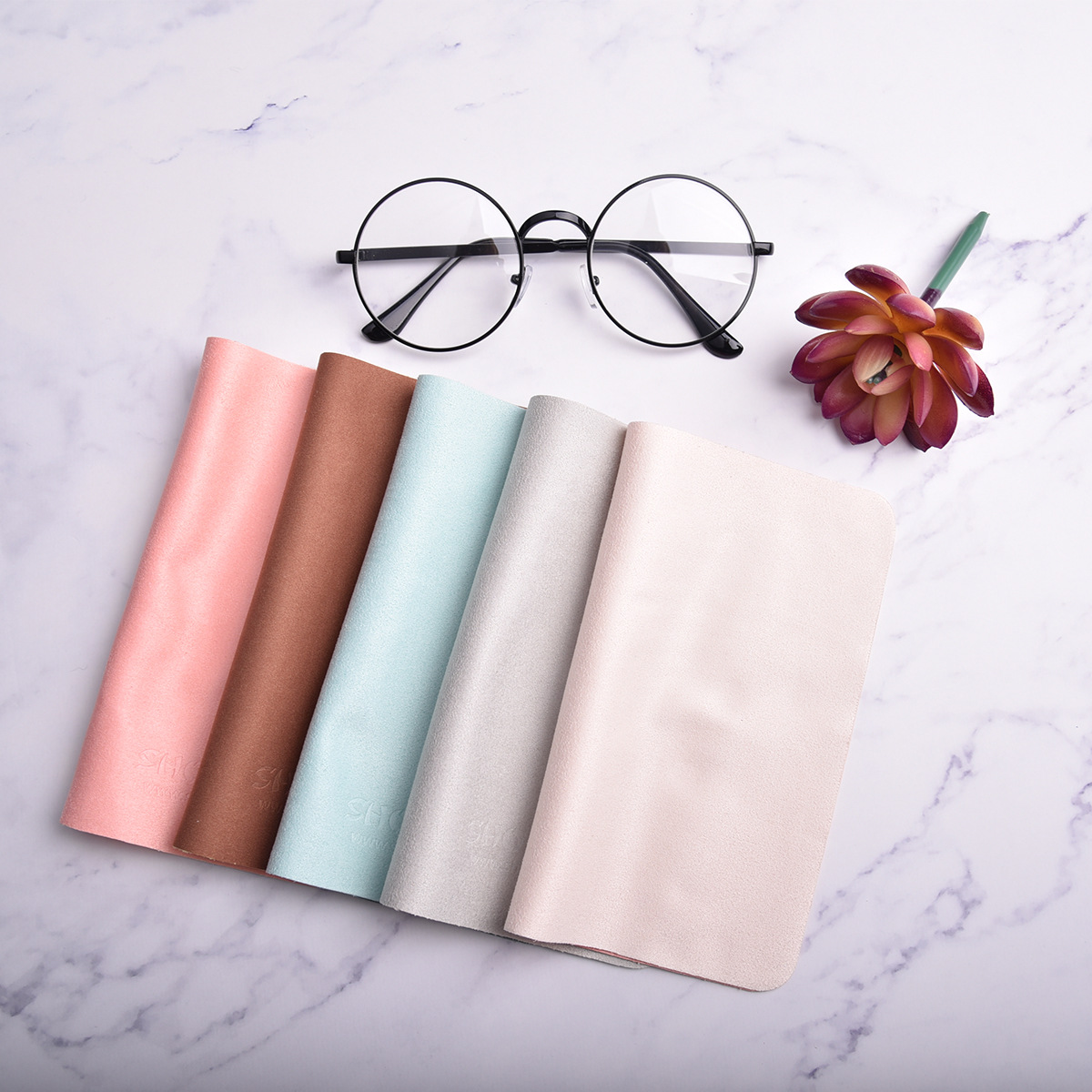 现货定质擦拭镜头布眼镜清洁布双面绒镜布纯色麂皮绒眼镜布批发