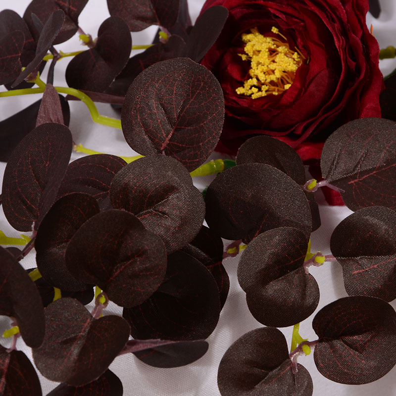 圣诞款松果藤条藤树叶藤仿真藤圣诞叶桉树叶藤派对节日装饰藤条