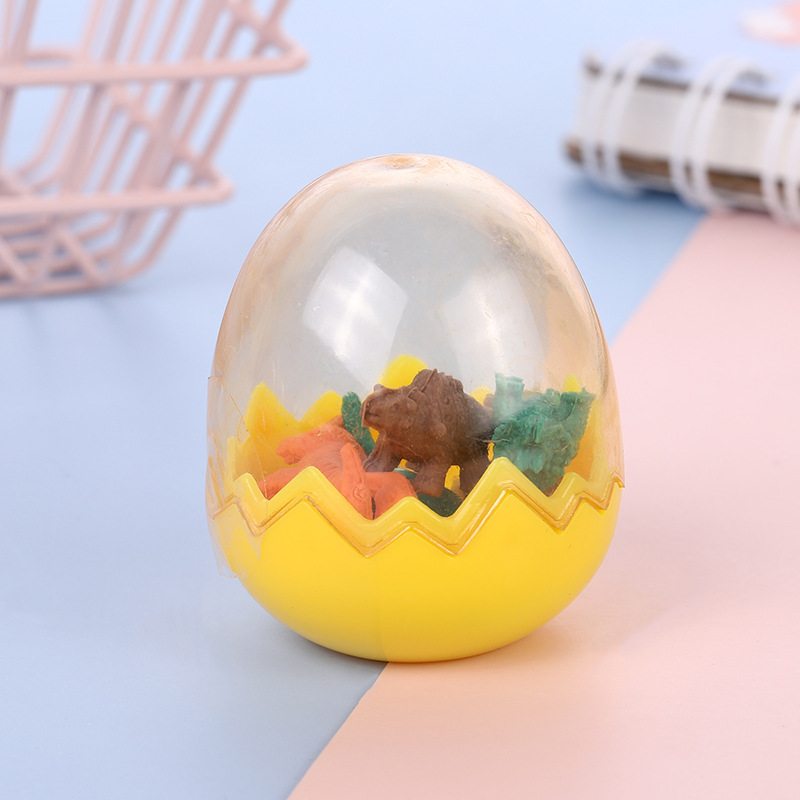 创意卡通恐龙蛋橡皮擦儿童学生文具小学生礼品学生用品批发