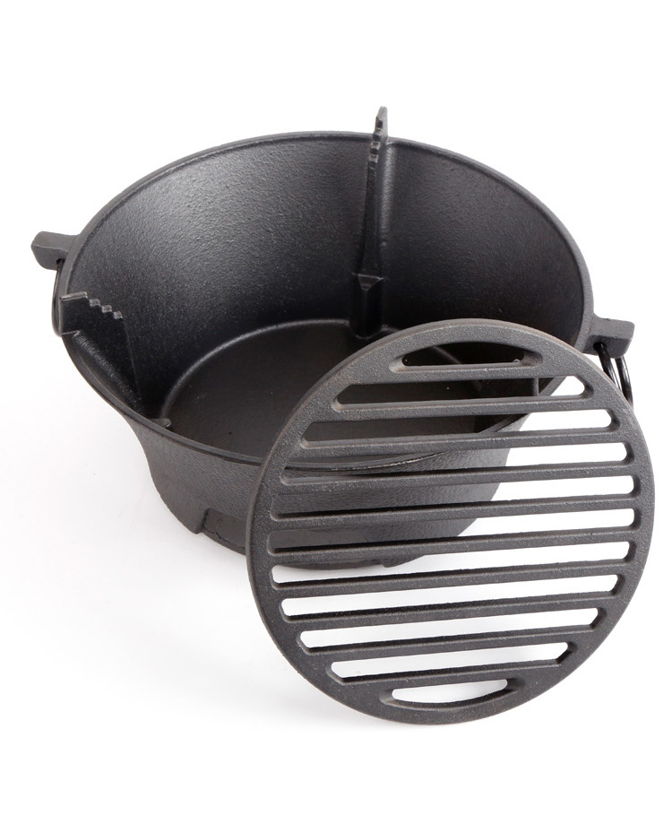 户外烧烤 铸铁炭炉 生铁炭火炉 加厚生铁炉子 老北京炙子烤肉炉