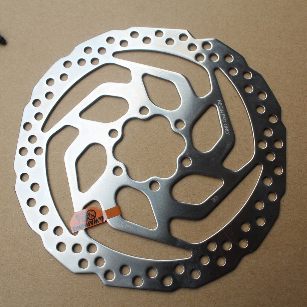 正品喜马诺sm-rt26碟片山地车油刹碟片自行车六钉碟片160mm碟刹盘