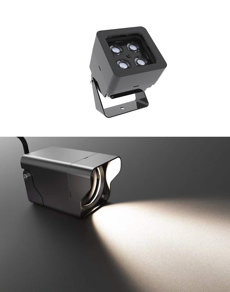 科锐芯片小射灯led户外8w方形小射灯led投光灯楼体洗墙迷你小射灯