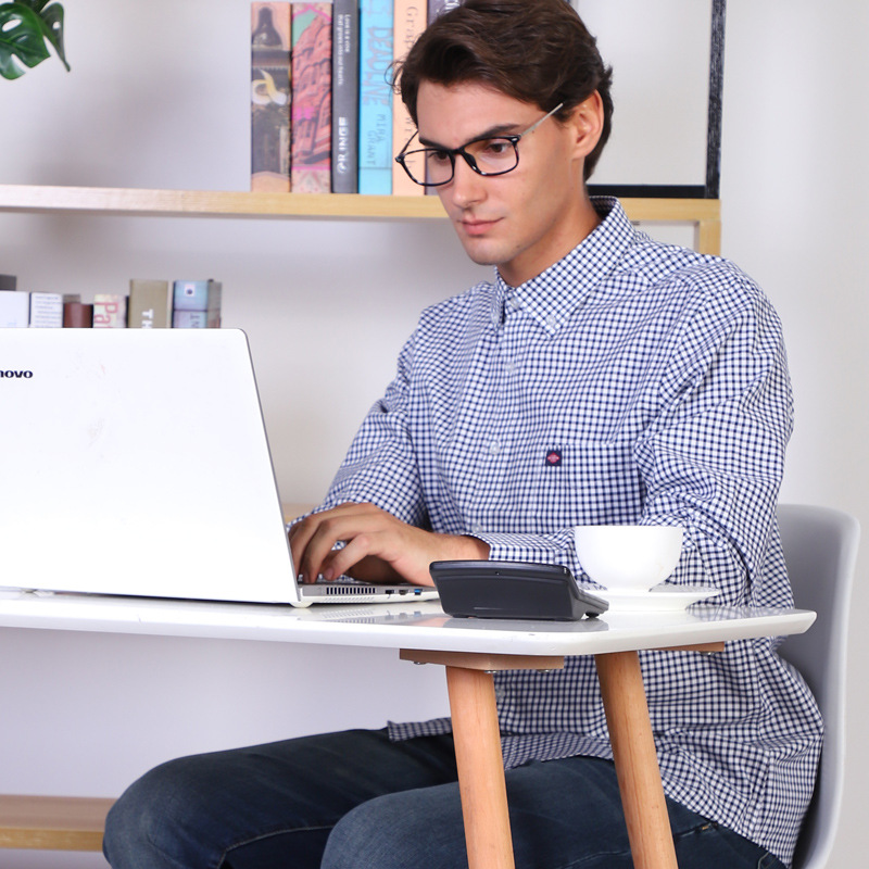 【一件代发】男休闲衬衫长袖格子小领男士外穿衬衣搭程序员it上衣