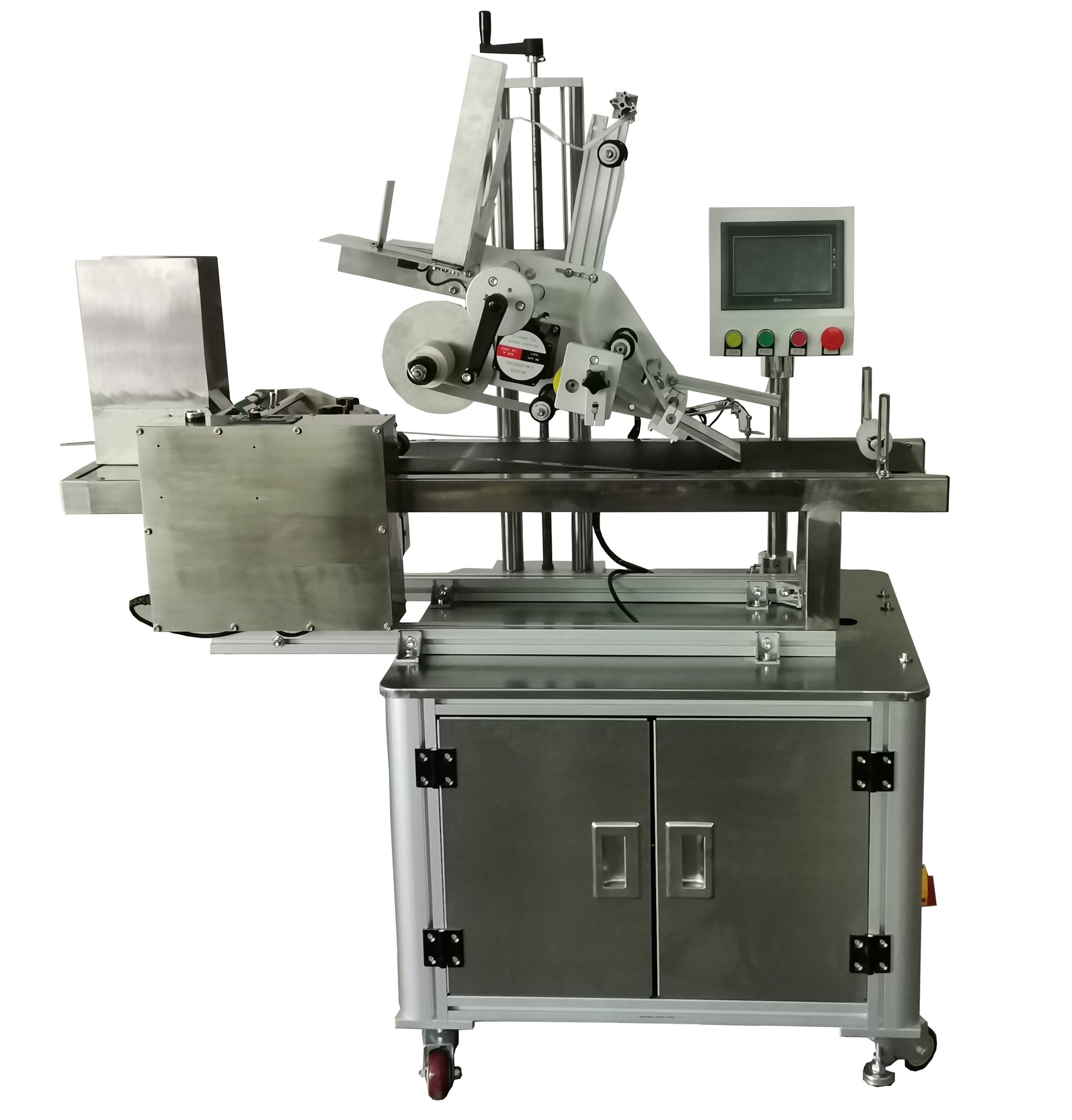 快递贴标机盒子袋子盖子平面贴标机厂家直销半自动平面贴标机