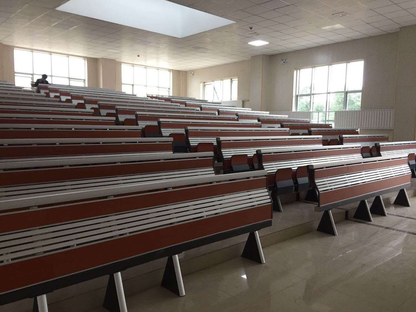 铝合金多媒体阶梯教室课桌椅大教室排椅大学学校桌椅会议报告厅椅