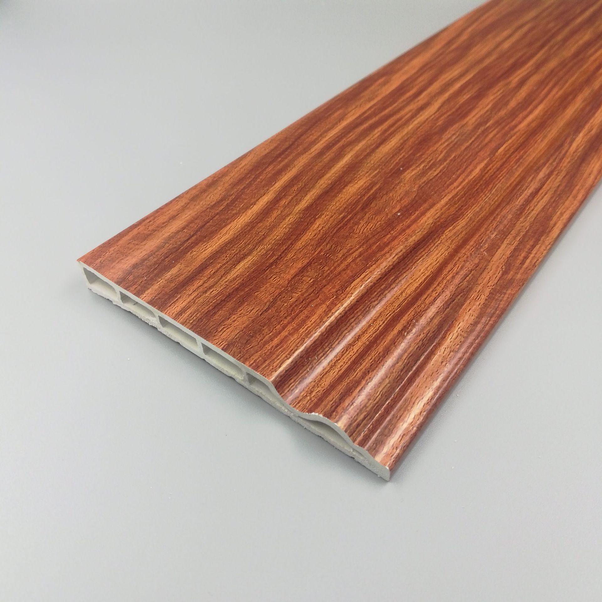 pvc踢脚线 仿木纹10公分地脚线 木地板贴脚线 厂家供应