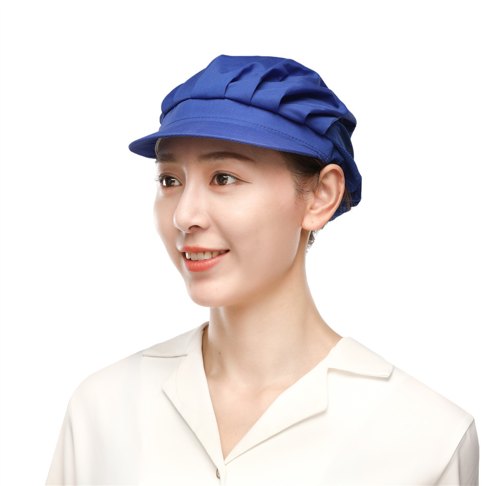 工厂车间工作帽防尘透气防掉发女工帽食品厂厨房餐厅帽子韩版