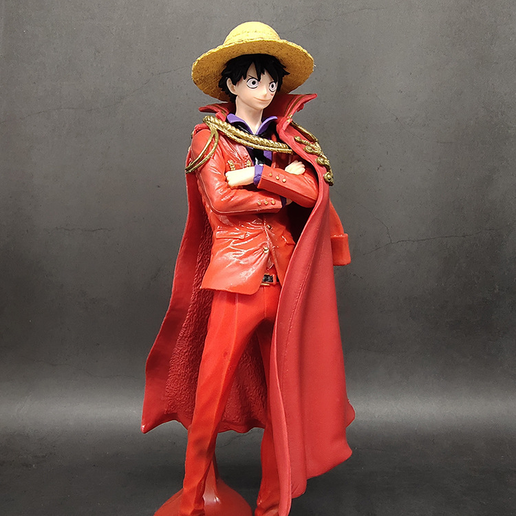 海贼王koa艺术王者 红衣披风路飞 20周年纪念版 盒装手办模型摆件
