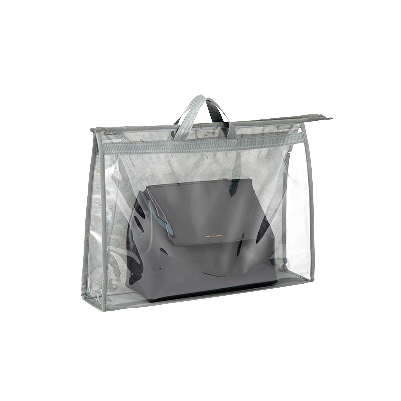 Bag Storage Bag Household Waterproof Transparent Leather Bag Organization Hanging Bags Wardrobe Hanging Bag Dustproof Protective Bag