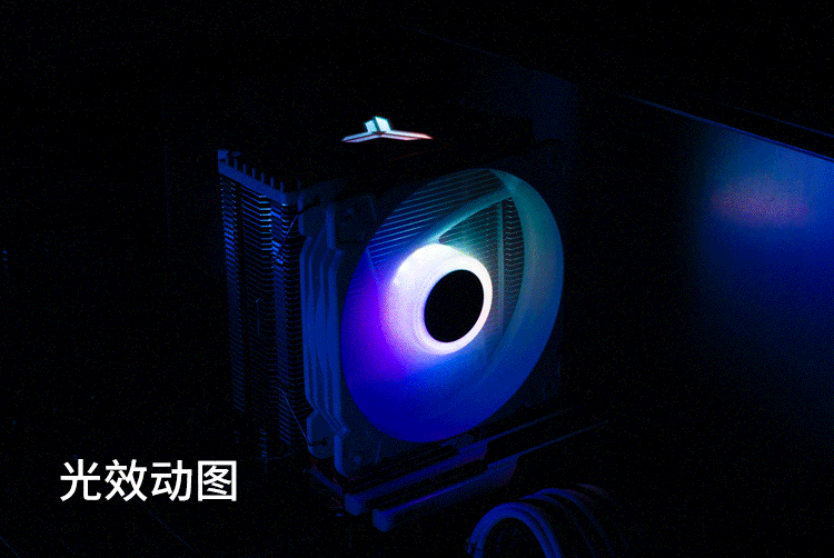 广州代理 乔思伯 cr-1000 白色 4铜管台式电脑cpu散热器 流光炫彩