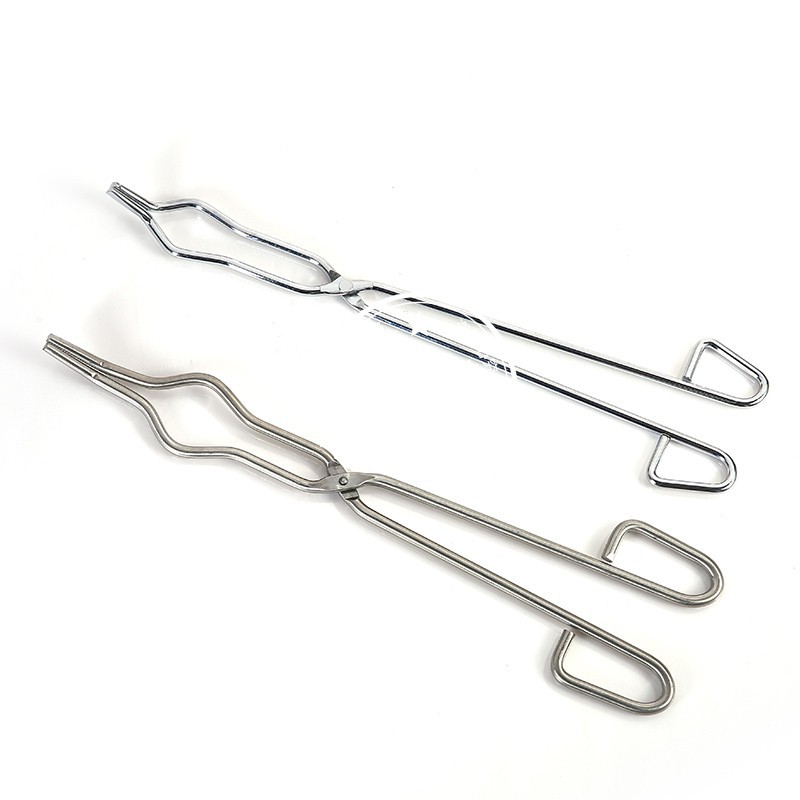 不锈钢坩埚钳 实验室优质烧杯烧瓶夹耐高温腐蚀马弗炉304夹子钳子