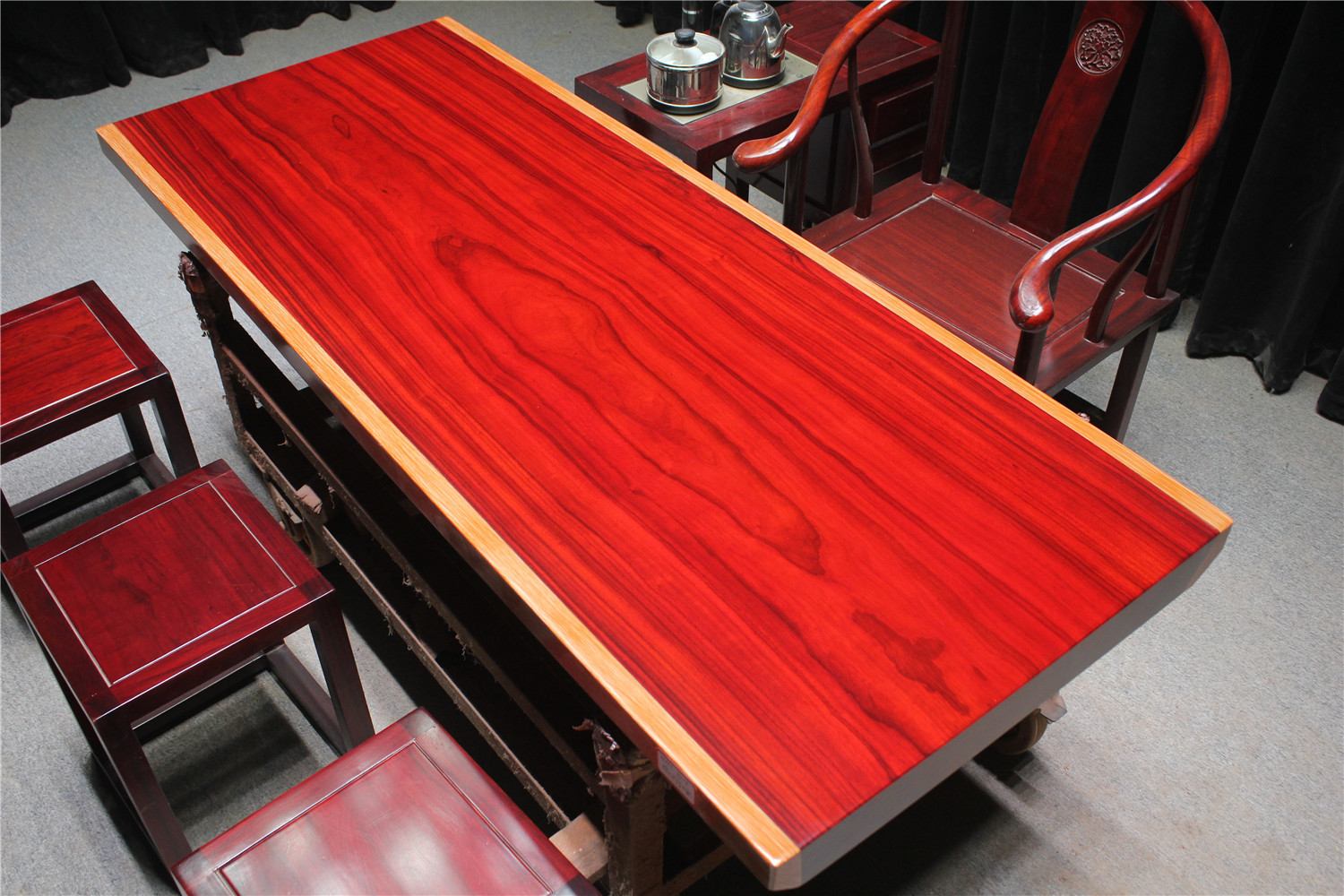 红花梨大板实木大板桌原木大板茶桌茶台办公桌餐桌会议桌大班台