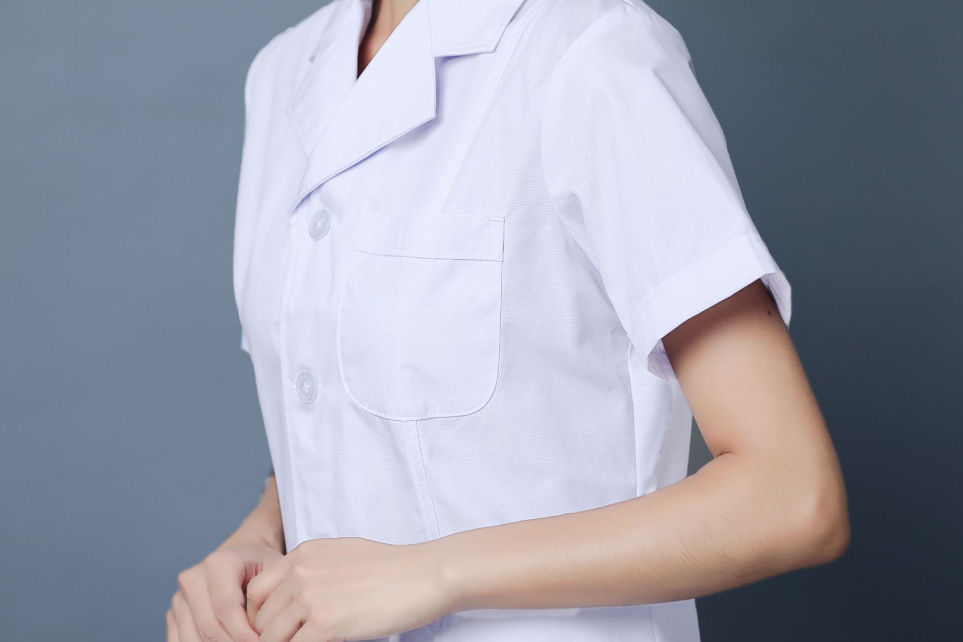 白大褂女医生服医师服短袖夏装短袖夏装医院工作服药店工作服