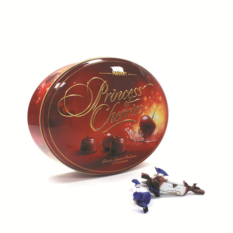 椭圆形巧克力包装铁罐 厂家定制精美巧克力糖果包装铁盒