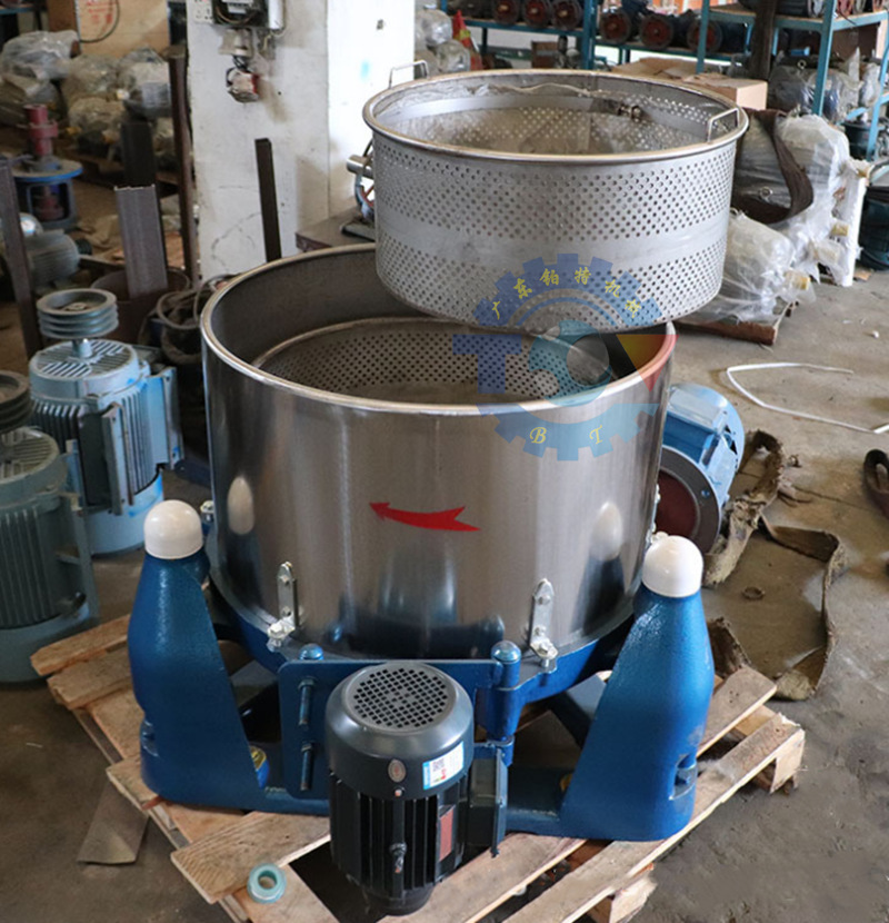 提蓝加滤布袋甩脱机 吊蓝烘干脱水机厂家 1000型工业脱水机工业