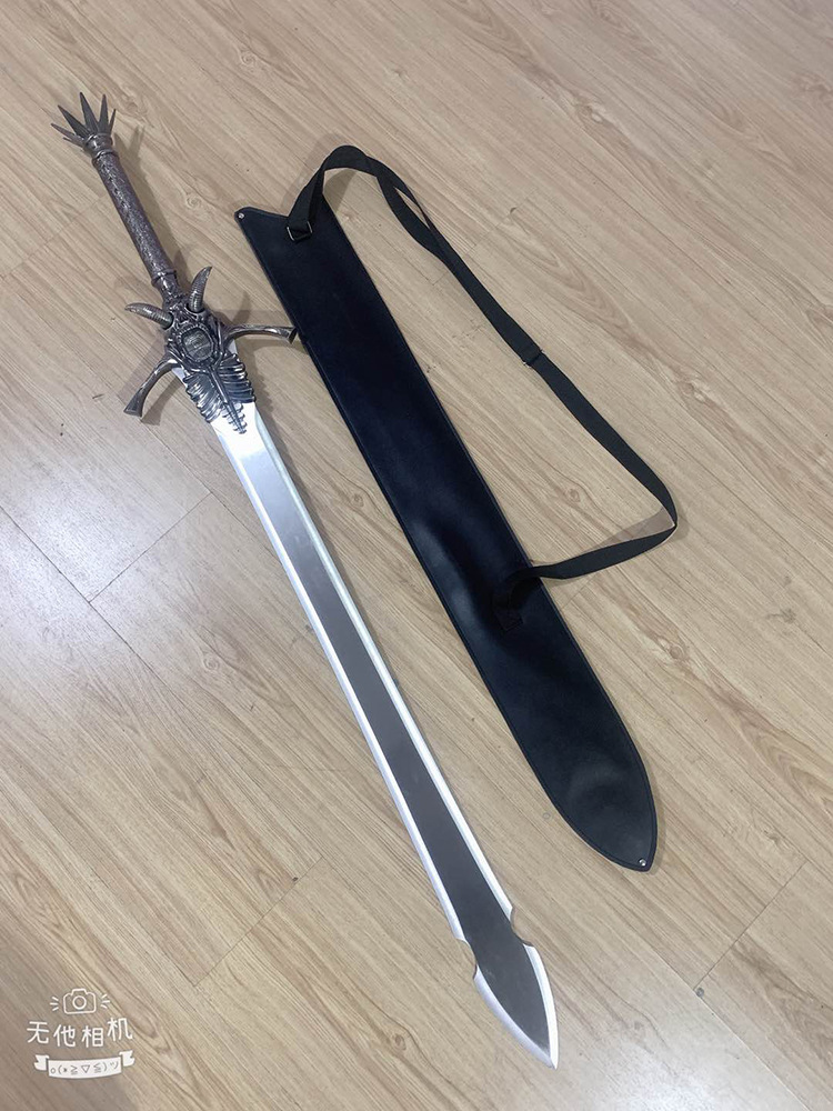 升级版鬼泣但丁剑影视道具叛逆之刃游戏道具工艺礼品挂件 未开刃