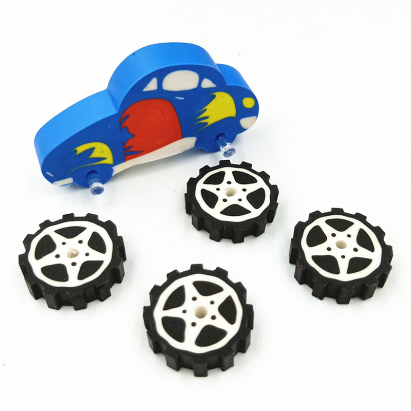 韩版创意3d卡通汽车橡皮擦可拆卸拼装玩具车橡皮擦儿童幼儿园礼物