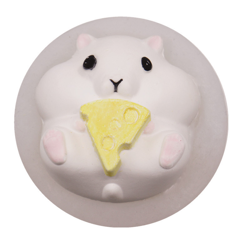 2020鼠年仓鼠蛋糕硅胶模具 翻糖巧克力棒棒糖石膏香薰烘焙模具