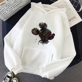 wish爆款ebay新款欧美米奇老鼠图案连帽长袖shopee卫衣秋冬热卖