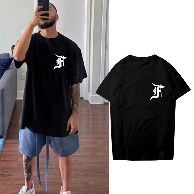 fear of god fog短袖t恤男女第五季主线嘻哈宽松高街潮牌情侣装