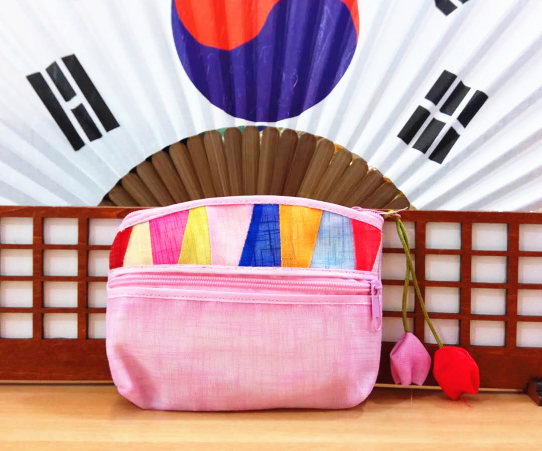 韩国民俗零钱包双拉链小号包布艺包旅游纪念品活动小礼品婚庆