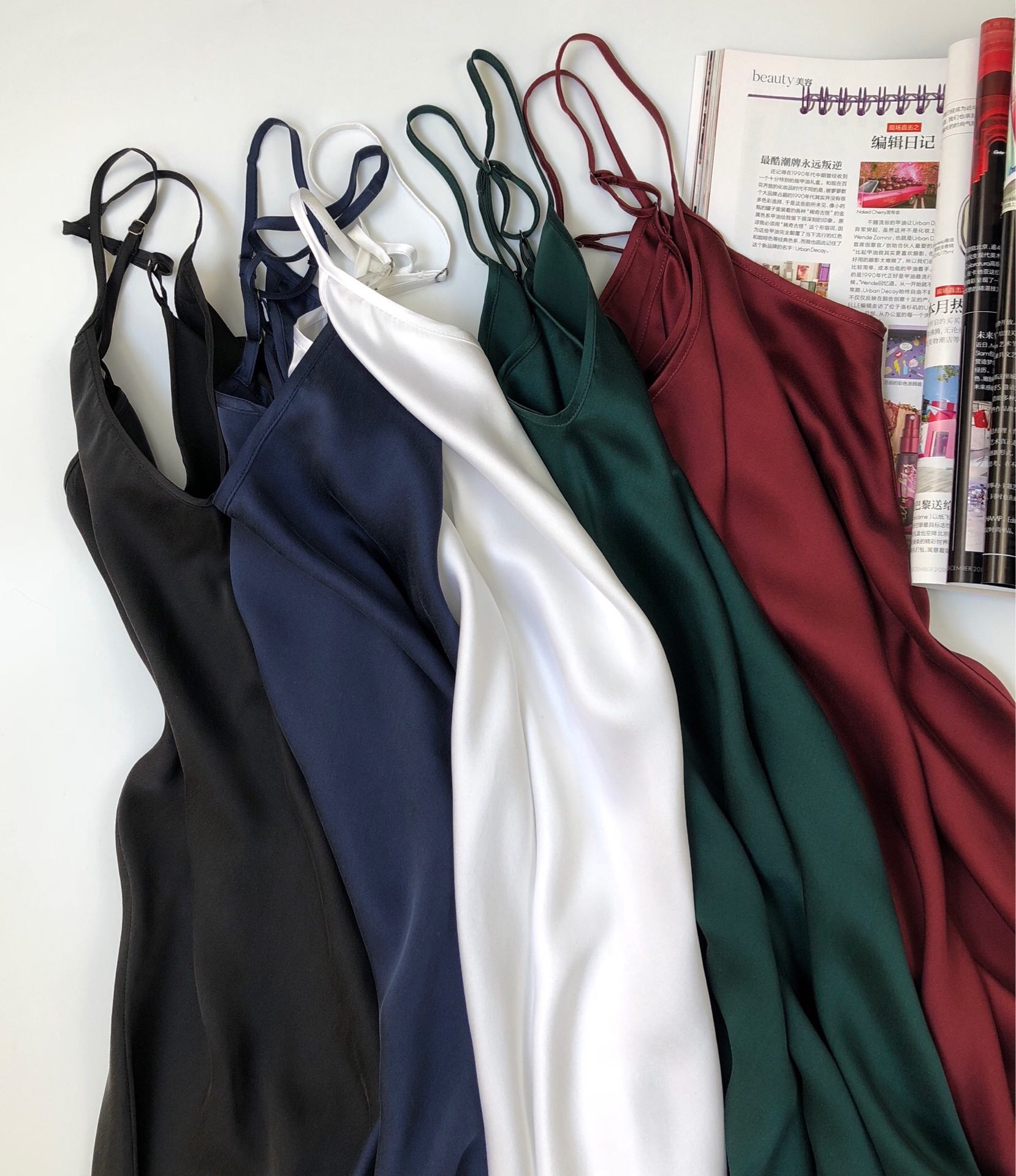 重磅真丝吊带裙