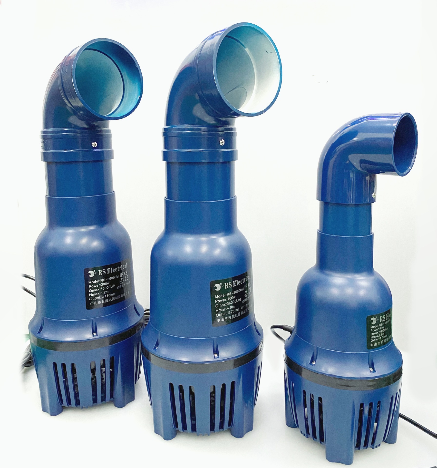 日胜大型大功率变频水泵大流量循环抽水潜水泵锦鲤鱼池底吸过滤泵