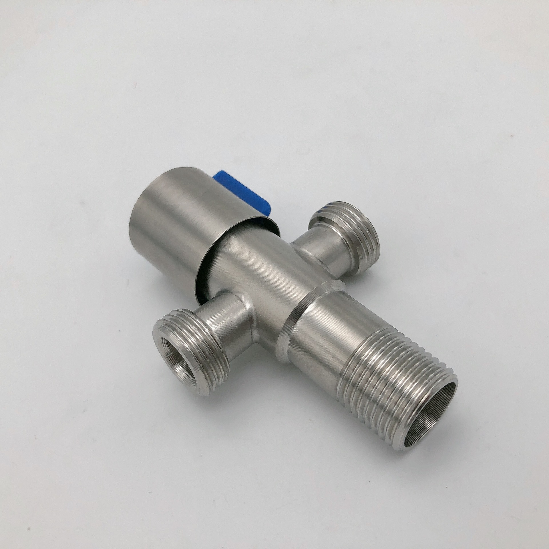 304不锈钢三角阀一进二出多功能三通角阀4分双出水三出四出分水器