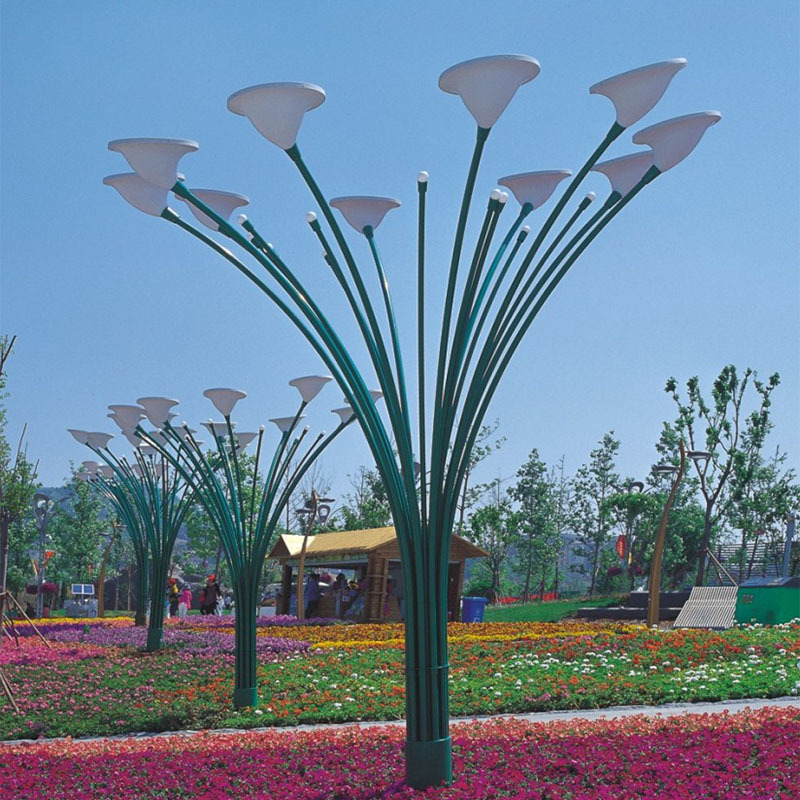 城市特色大型不锈钢景观灯led高端户外广场园林异形造型路灯新