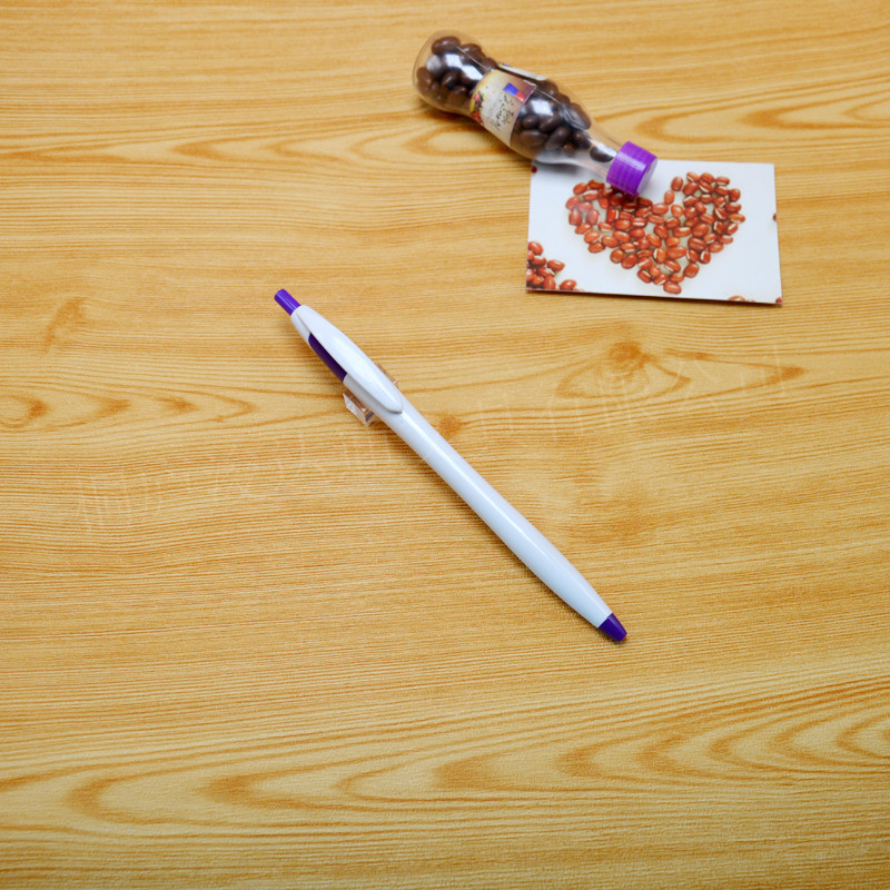 厂家定制促销标枪礼品笔白色杆子按动圆珠笔 按动出芯