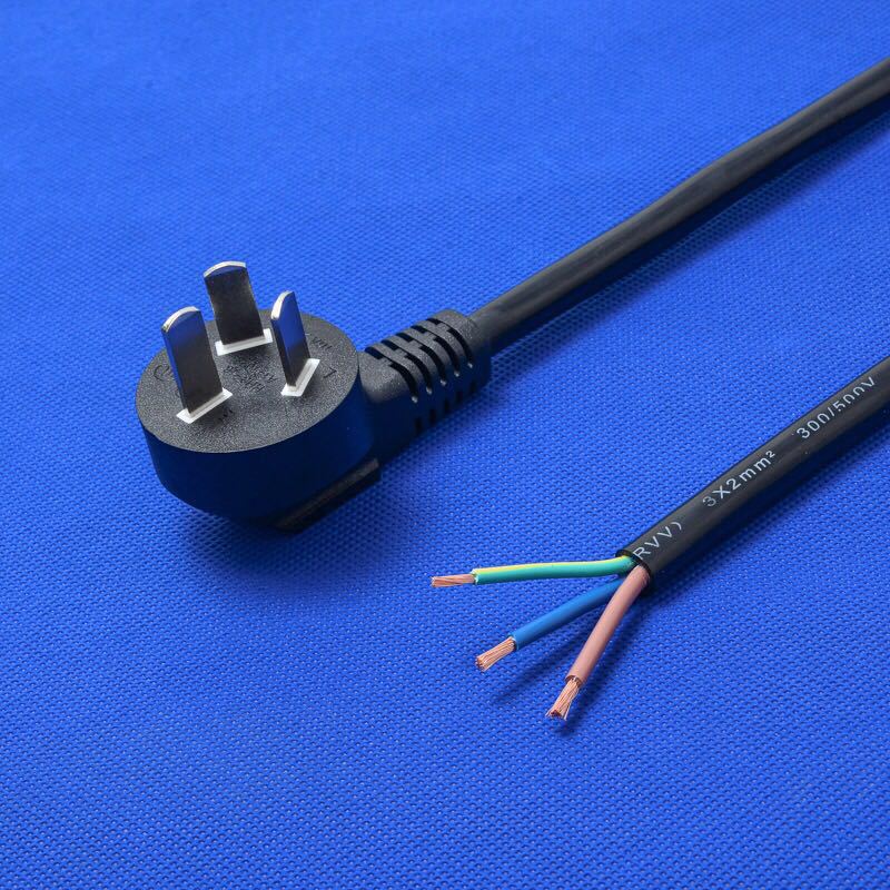 5米单头裸尾空调插头电源线