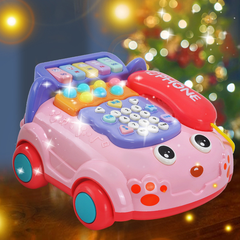 厂家直销婴儿童玩具仿真电话机座机益智早教故事机儿童过家家玩具