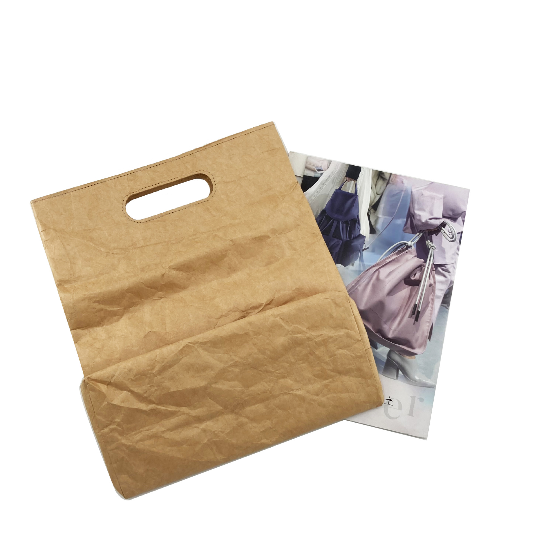 厂家定制环保可水洗杜邦纸手工纸袋 牛皮纸袋 撕不烂杜邦纸购物袋