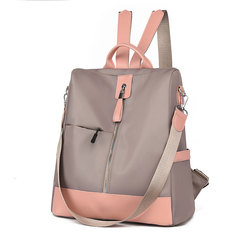 2020 New Trendy Large Capacity Korean Style Preppy Style Student Schoolbag Oxford Cloth Dual-Use Anti-Theft Backpack Women's Backpack