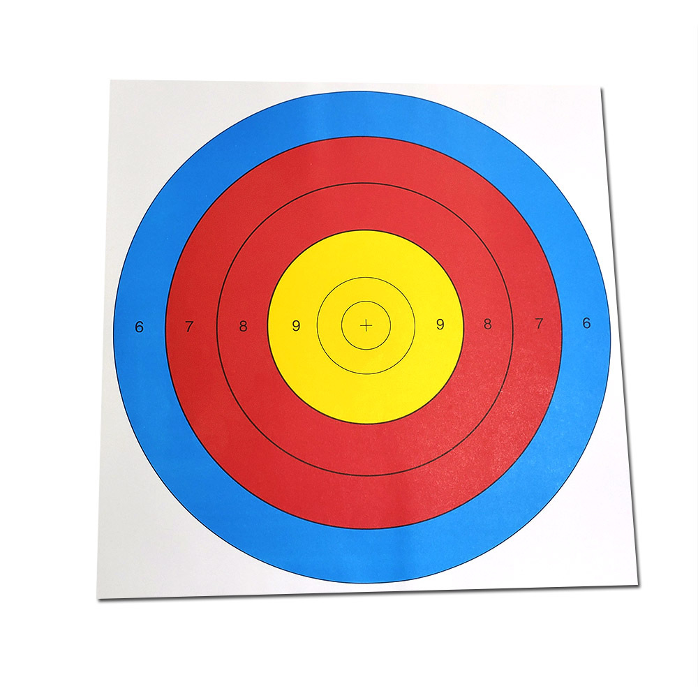 射箭靶纸标准80半环不反光纸42cm弓箭靶纸半环靶纸箭馆用支持定制