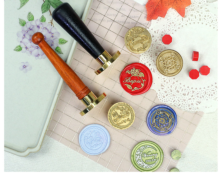 来图定制火漆请柬封印火漆蜡标封口生日礼物火漆印章个性图案挑选