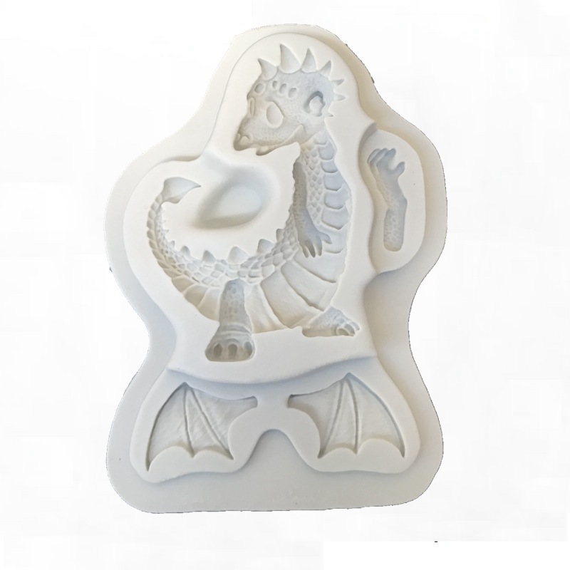 大小卡通恐龙三角龙霸王龙翼龙翻糖干佩斯巧克力蛋糕烘焙硅胶模具