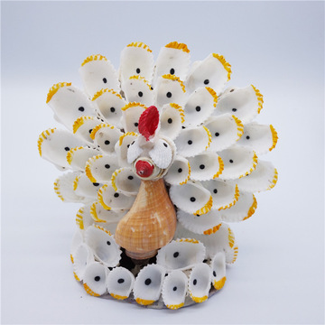 厂家销售小贝壳工艺品贝壳 小刺猬小猪孔雀家庭装饰摆件 旅游景点