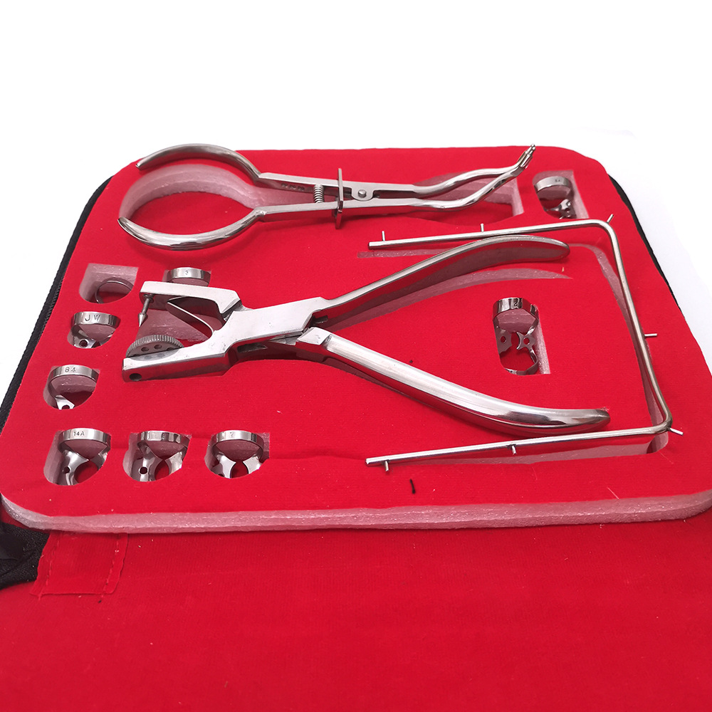 Dental Oral Coffer Dam Tools Suit + Chapter Punching Plate + Camphor Cloth Practicing Doctor Examination Household Combination Workers