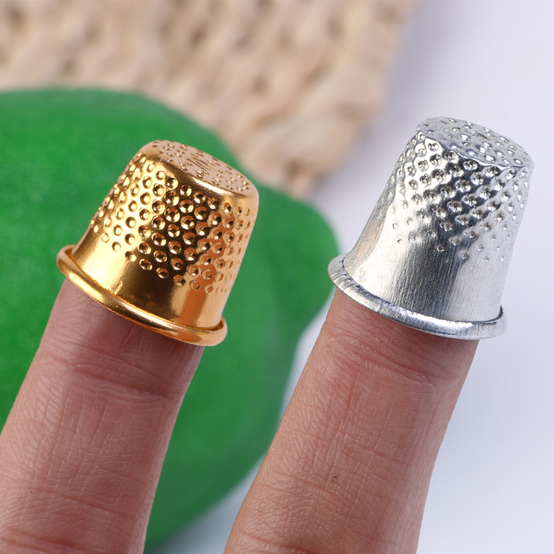 十字绣diy 金色顶针帽 顶针套 缝纫配件小礼品赠品缝纫工具