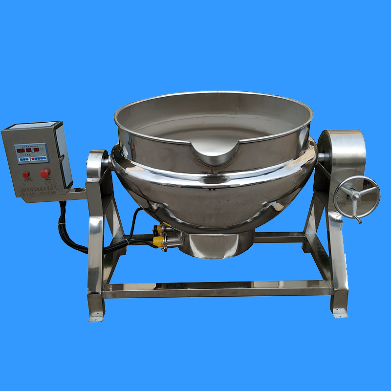果脯煮锅商用200l煮香肠机工业恒温大型不锈钢可倾倒煮丸子机器