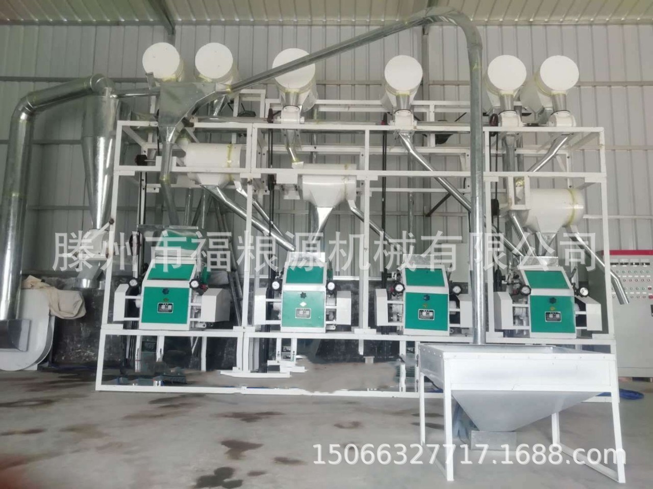 荞麦莜麦面粉机杂粮加工脱壳磨粉机中型家用全自动磨面机