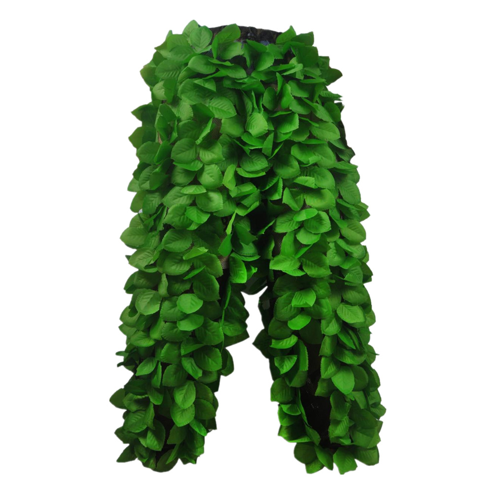 3d仿生立体树叶狩猎吉利服粘花伪装服真人cs训练服 绿色