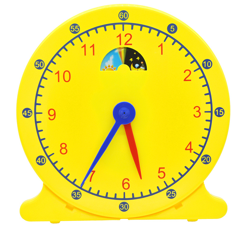 30cm大时钟两针联动用教学时钟老师时钟学具钟表模型时钟演示教具